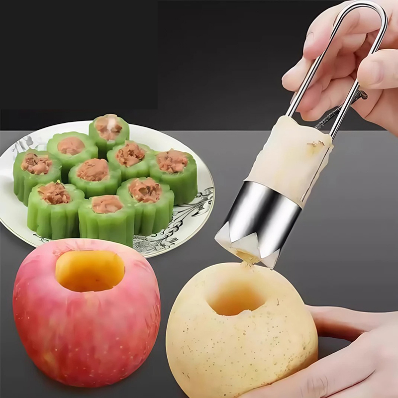 Kitchen Gadgets Kitchen - الفولاذ المقاوم للصدأ الفاكهة الأساسية مزيل