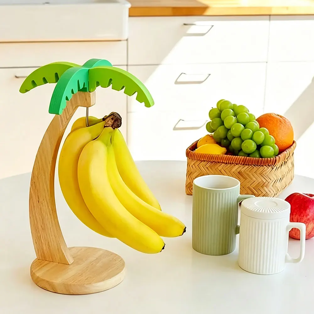 Kitchen Gadgets Modern - حامل موز خشبي حديث للحفاظ على