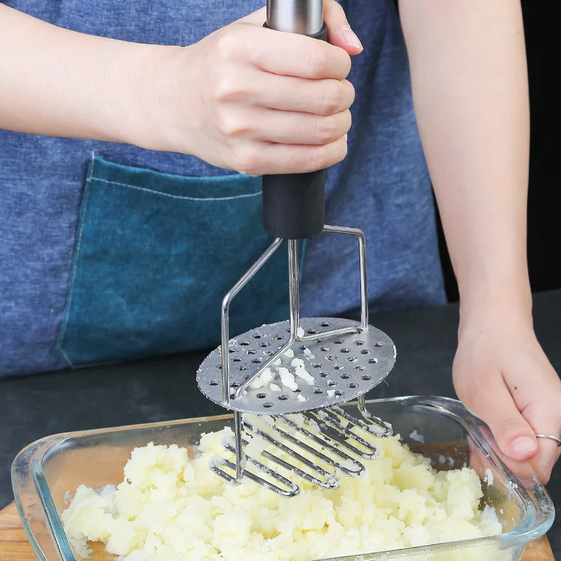 Potato Masher Ricer - مكبس بطاطس من الفولاذ المقاوم للصدأ،