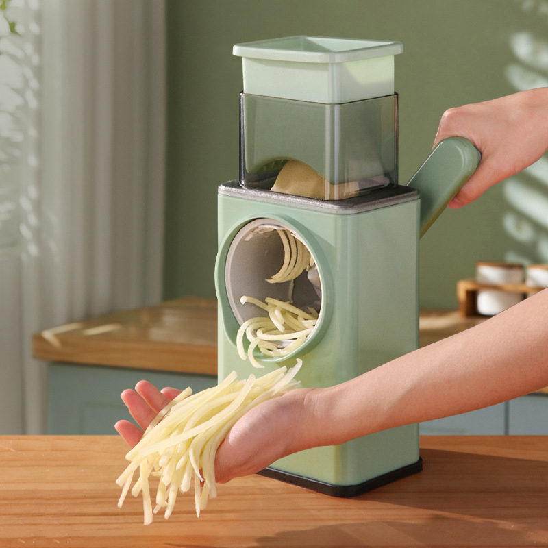 Household Kitchen Gadgets Vegetable Cutter Silk Cutter - قطاعة خضروات متعددة الوظائف للمنزل، مبشرة