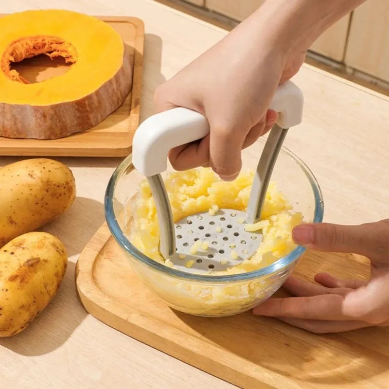Potato Masher Ricer - هراسة بطاطس يدوية متينة، مكبس بطاطس،