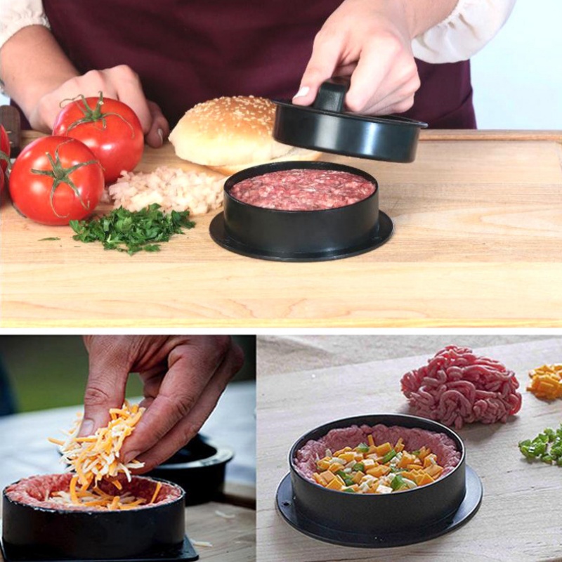 مكابس همبرغر مستديرة مكابس برج - مراجعة Kitchen Helper Gadgets وسعره