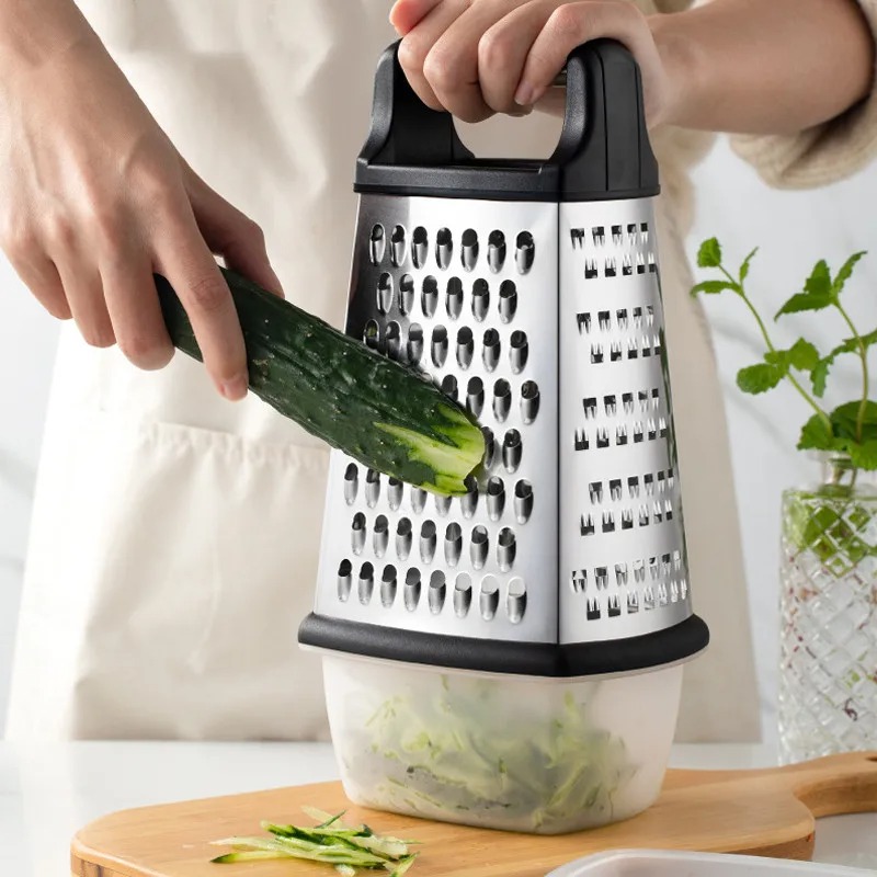 مبشرة خضروات رباعية الجوانب عل - مراجعة Household Kitchen Gadgets Vegetable Cutter Silk Cutter وسعره