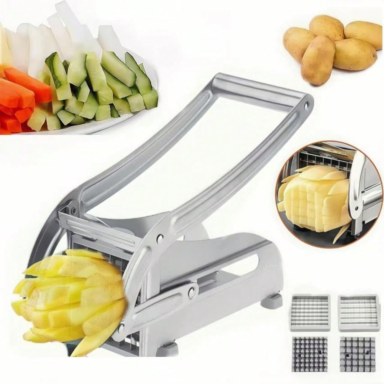 قطاعة بطاطس يدوية من الفولاذ ا - مراجعة Potato Masher Ricer وسعره
