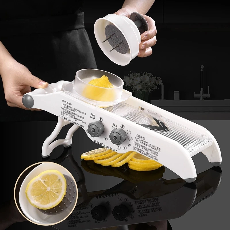 متعددة الوظائف الليمون القطاعة - مراجعة Household Kitchen Gadgets Vegetable Cutter Silk Cutter وسعره