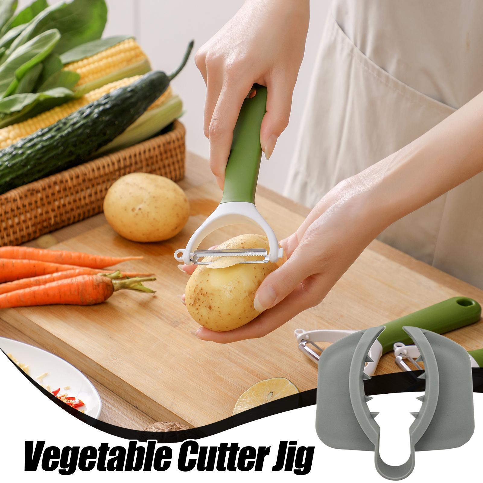 واقي أصابع آمن غير قابل للانزل - مراجعة Household Kitchen Gadgets Vegetable Cutter Silk Cutter وسعره