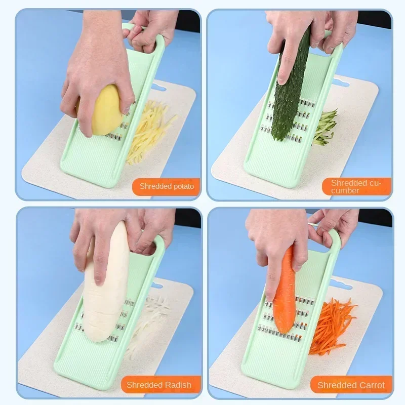 مبشرة الخضار القطاعة الجزرة ال - مراجعة Household Kitchen Gadgets Vegetable Cutter Silk Cutter وسعره