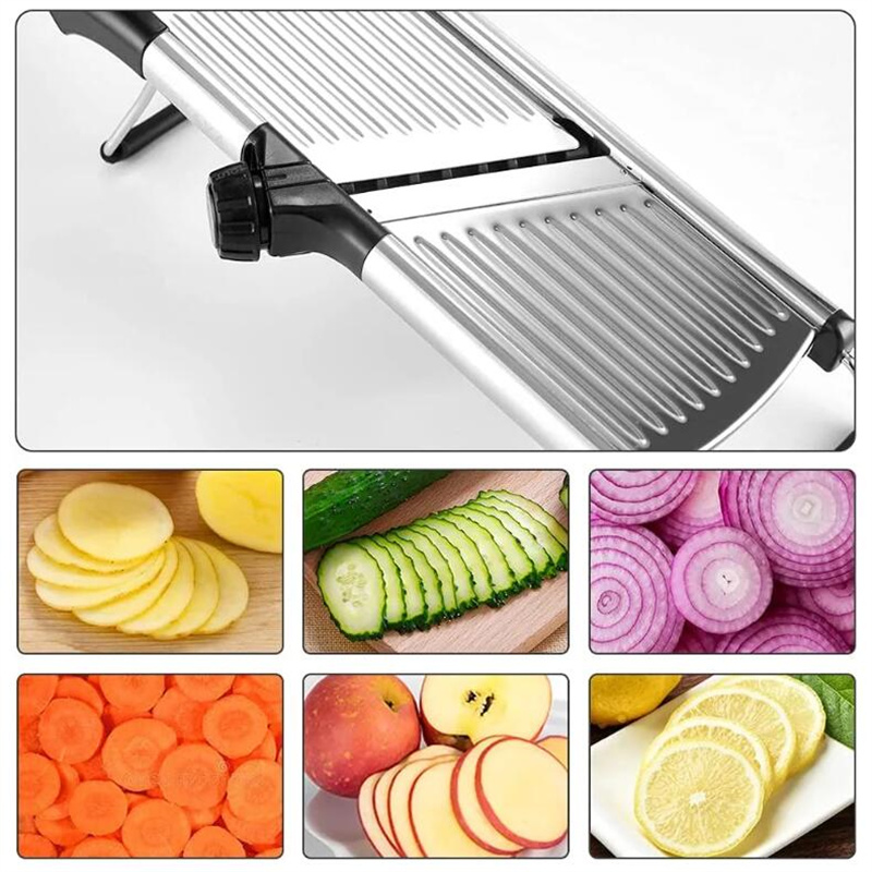 304 الفولاذ المقاوم للصدأ مندو - مراجعة Household Kitchen Gadgets Vegetable Cutter Silk Cutter وسعره