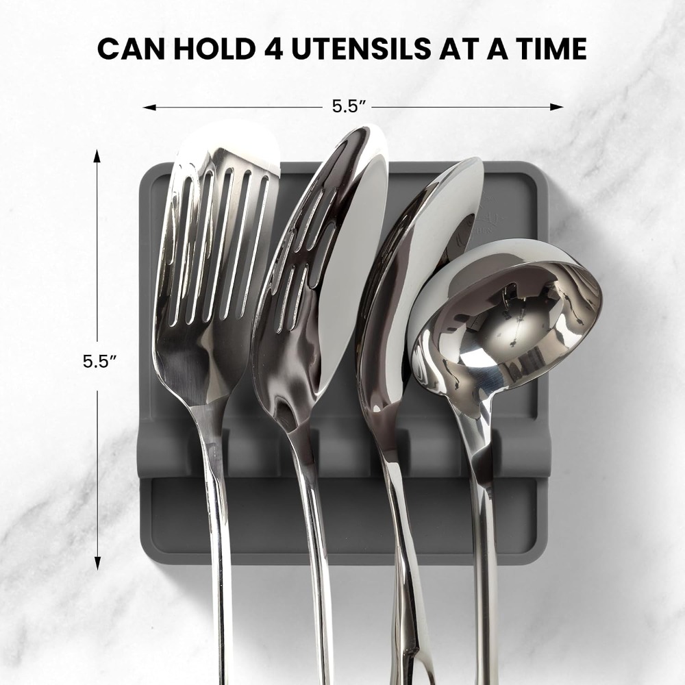 حامل ملاعق من السيليكون المقاو - مراجعة Kitchen Gadgets Ideas وسعره