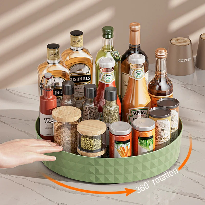 رف تخزين دوار 360 درجة متعدد ا - مراجعة Kitchen Gadgets Storage Ideas وسعره