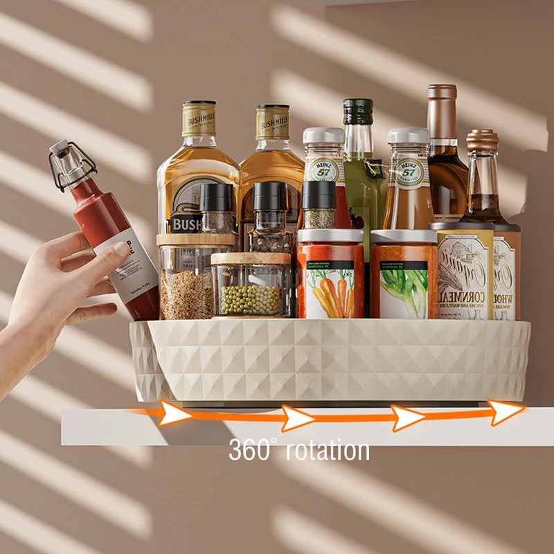 رف تخزين دوار 360 درجة متعدد ا - مراجعة Kitchen Gadgets Storage Ideas وسعره