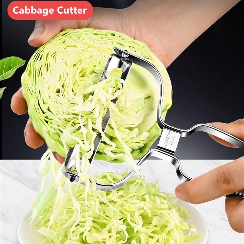 مربي الملفوف الفولاذ المقاوم ل - مراجعة Household Kitchen Gadgets Vegetable Cutter Silk Cutter وسعره