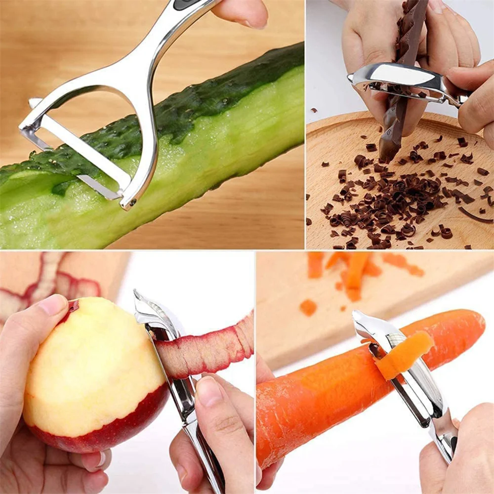 الفولاذ المقاوم للصدأ الخضار م - مراجعة Household Kitchen Gadgets Vegetable Cutter Silk Cutter وسعره