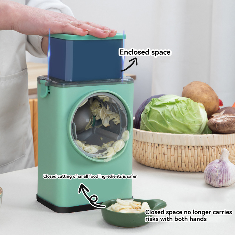 قطاعة خضروات متعددة الوظائف لل - مراجعة Household Kitchen Gadgets Vegetable Cutter Silk Cutter وسعره