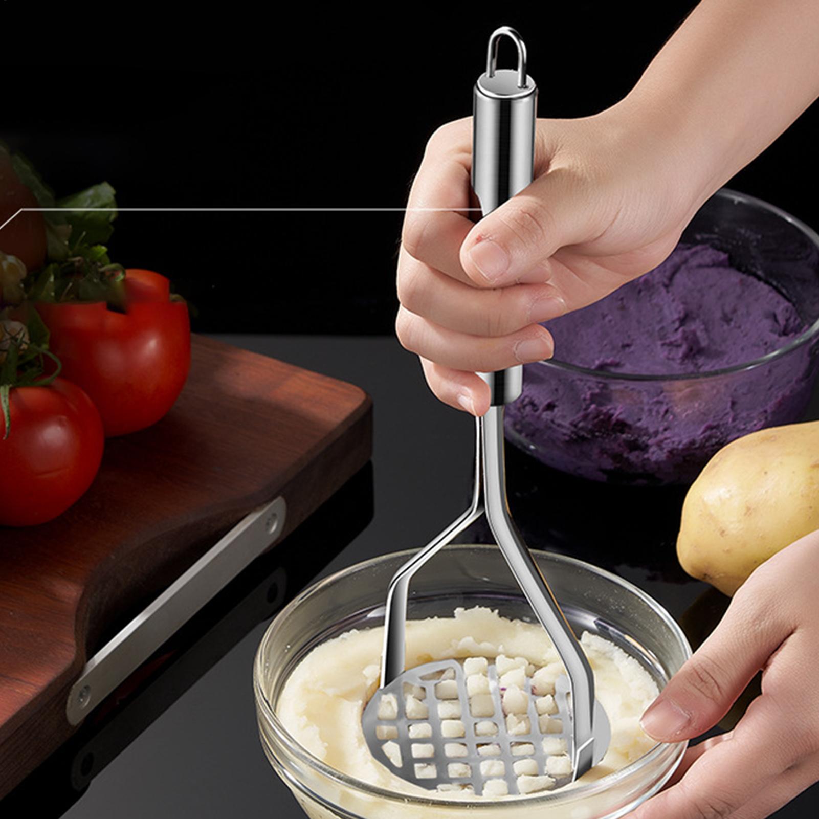 مكبس بطاطس يدوي من الفولاذ الم - مراجعة Potato Masher Ricer وسعره