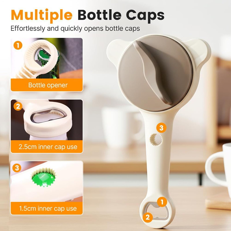فتاحة زجاجات بمقبض طويل مانع ل - مراجعة Kitchen Helper Gadgets وسعره