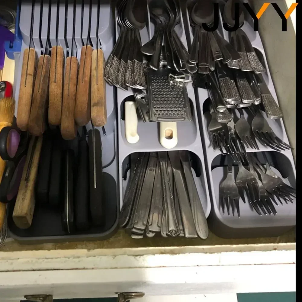 JJYY جديد عملي درج منظم السكاك - مراجعة Kitchen Gadgets Storage Ideas وسعره