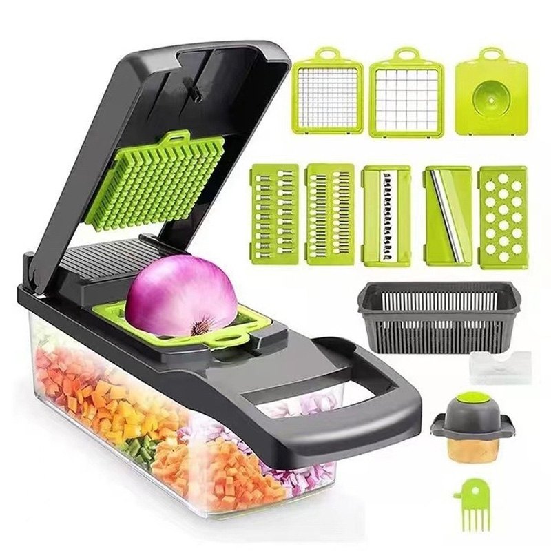 قطاعة خضروات فاخرة - ملحقات مت - مراجعة Household Kitchen Gadgets Vegetable Cutter Silk Cutter وسعره