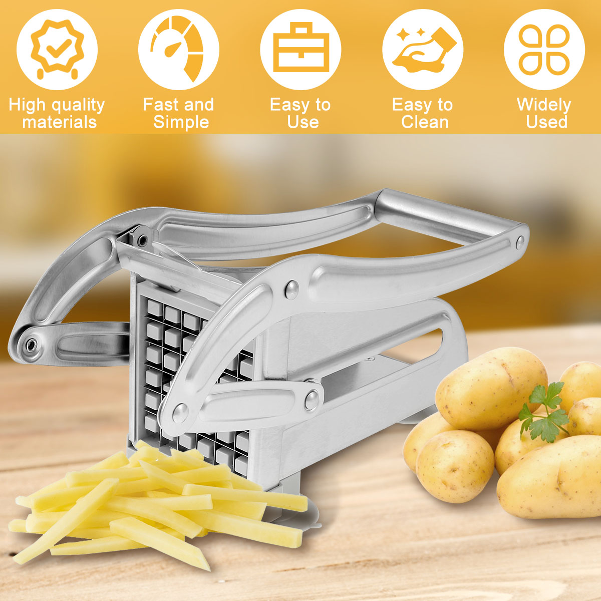 قطاعة القلي الفرنسية المصنوعة  - مراجعة Potato Masher Ricer وسعره