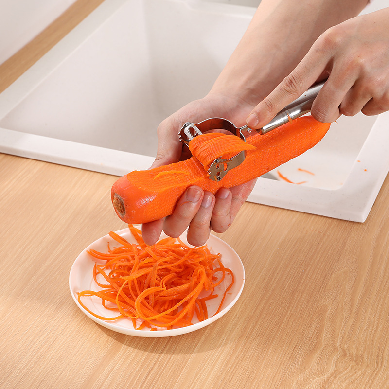 أداة متعددة الوظائف 4 في 1 من  - مراجعة Household Kitchen Gadgets Vegetable Cutter Silk Cutter وسعره